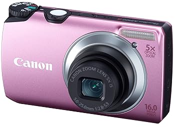 【中古】Canon デジタル写真機 PSA3300ISさくら色 PSA3300IS(PK) 1600万絵素 光学5倍望遠レンズ 3.0型液晶