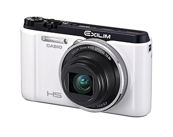 【中古】(未当てはめる･未開封品)CASIO デジタル写真機 EXILIM EXFC300SWE ゴルフ真似形 1610万絵素 弾丸道路連写 EX-FC300SWE 白いこと