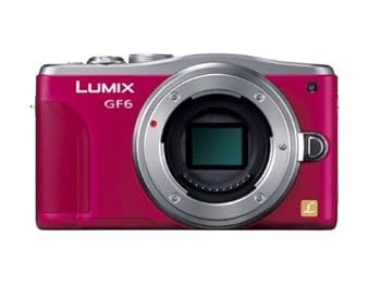 【中古】(人並み外れたに好いたらしい)パナソニック ルミックス 銀鏡受け答え一眼写真機 ルミックス GF6 上半身 赤いこと DMC-GF6-R