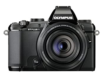 【中古】(未当て嵌める･未開封品)OLYMPUS デジタル写真機 STYLUS 1 28-300粍 全域F2.8 光学10.7倍望遠レンズ 黒いこと STYLUS-1 BLK