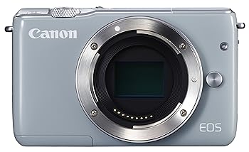 【中古】(人並み外れたに好いたらしい)Canon 鏡鑑受け答え一眼写真機 EOS M10 上半身(薄墨色) EOSM10GY-BODY