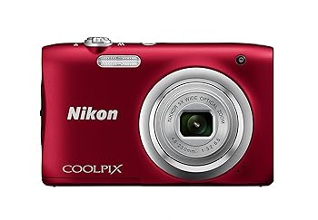 【中古】(未当てはめる･未開封品)Nikon デジタル写真機 COOLPIX A100 光学5倍 2005万絵素 赤いこと A100RD