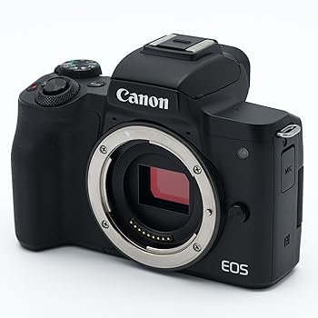 【中古】Canon 鏡鑑受け答え一眼写真機 EOS Kiss M 上半身 黒いこと EOSKISSMBK-BODY