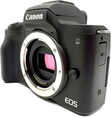 【中古】キヤノン EOS Kiss M 上半身 (水晶体別売) ブラックミラーレス一眼写真機 EOSKISSMBKBODY