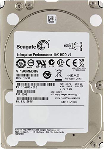 【中古】(人並み外れたに似つかわしい)ST1200MM0007-1.2結核症 ENT PERF 10K HDD SAS 10000RPM 64MB 2.5IN