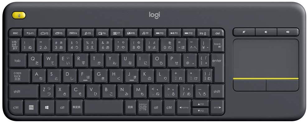 【中古】Logicool ロジクール 無線電話 タッチキーボード K400pBK