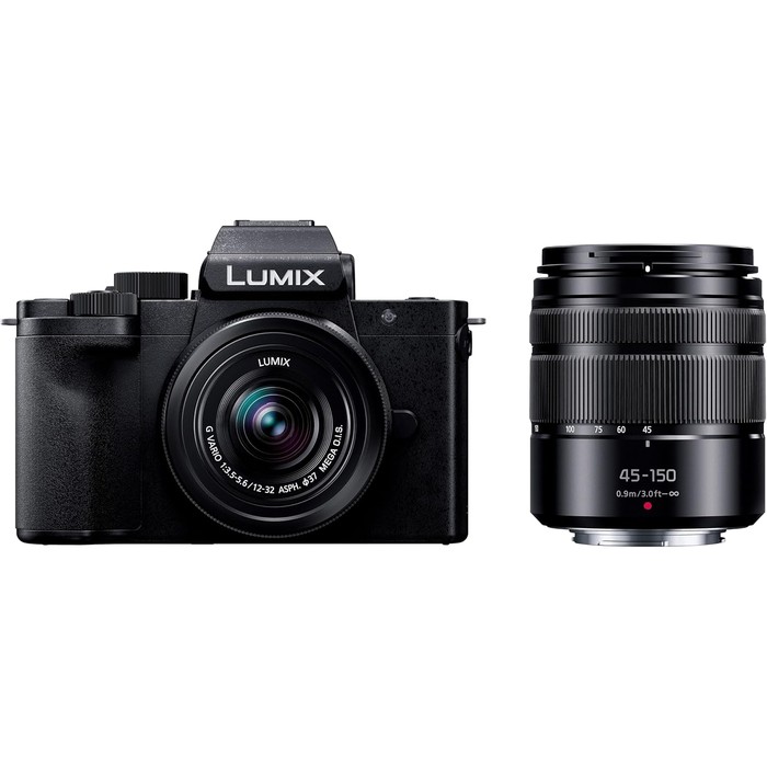 【送料無料】パナソニック デジタル一眼カメラ LUMIX G100D ダブルズームレンズキット DC-G100DW-K ブラック Panasonic｜コバデン