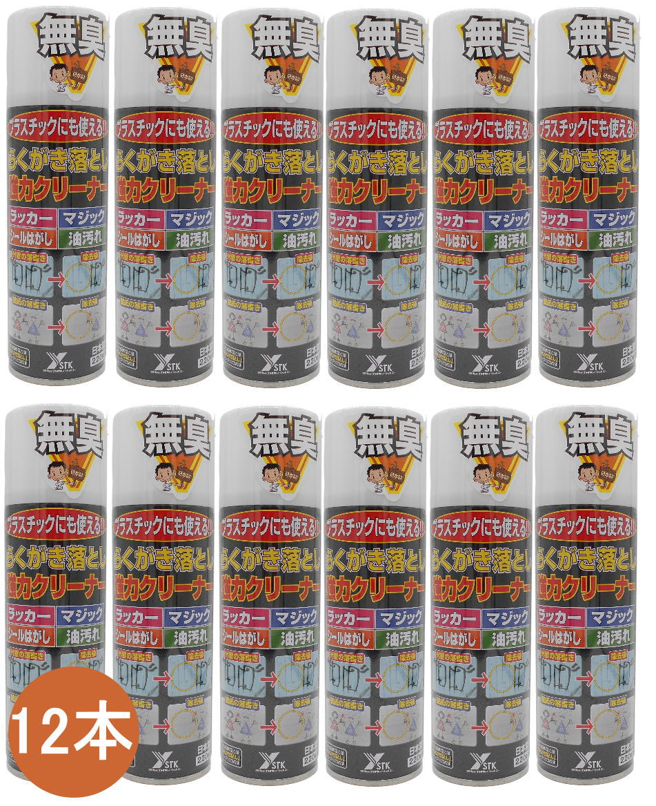 ワイエステック らくがき落とし 豪然たる洗浄剤 220ml 入れもの12本入り口・入口