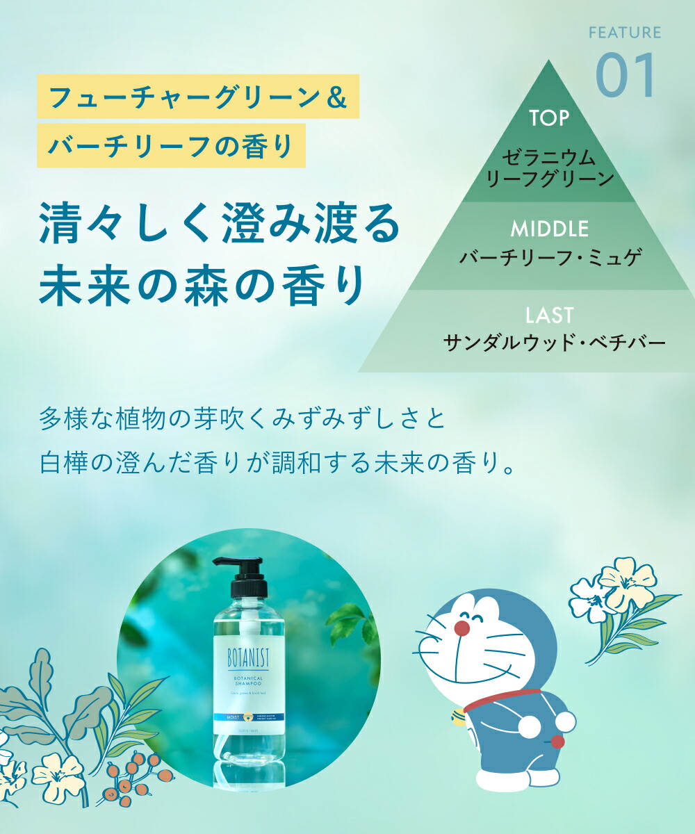 ドラえもんデザイン 》 【 BOTANIST ボタニスト ボタニカル ヘアケア