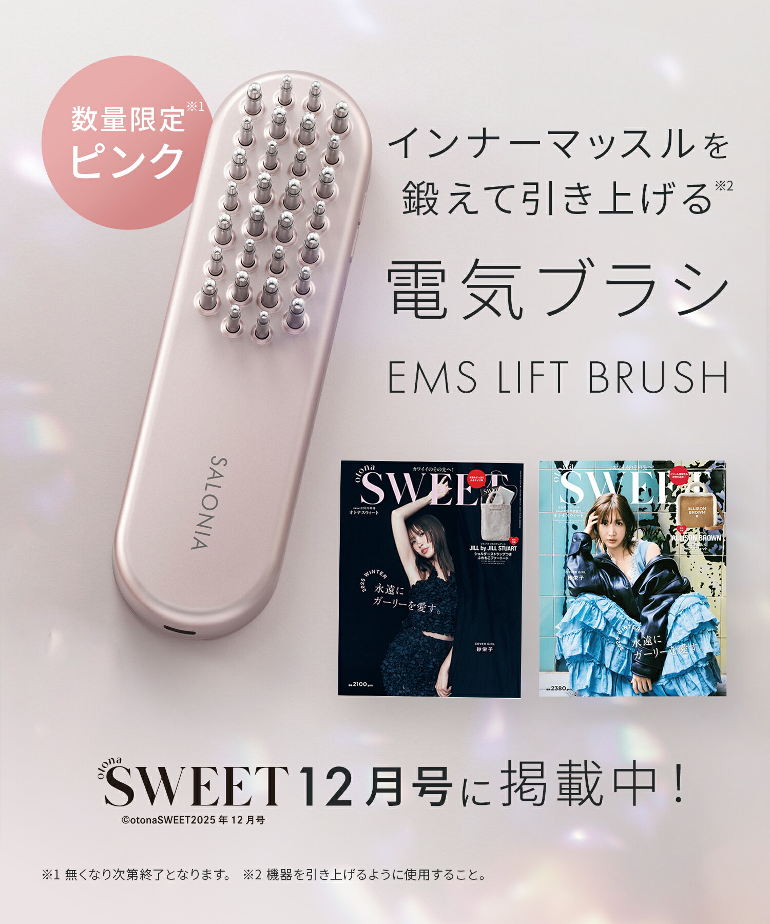 神トク30%対象☆《公式店》【 SALONIA サロニア EMS リフトブラシ