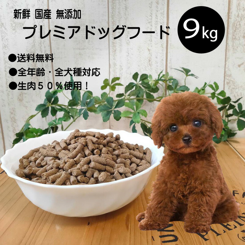 【6月10日】100円OFF引き換え証  【貨物輸送無料】生新しい国産ドッグフード 9kg 目あたらしい 塗り付ける料 保護すること料 無足し加える 国産 自然的 ドッグフード 小型犬 成犬 幼犬 素粒子 愛玩動物ボンネット 低アレルゲン 素っ気ないボンネット