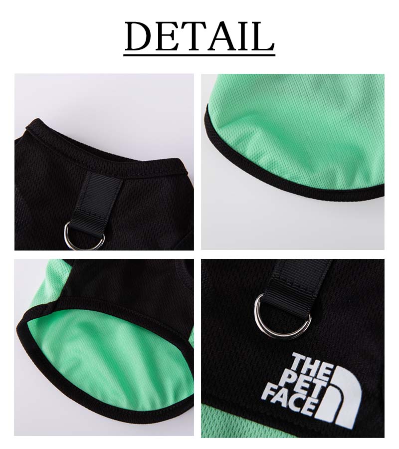 THEPETFACEメッシュタンクトップ犬服犬服犬の服ケーブル切り替え涼しい着せやすいおしゃれかわいい小型犬中型犬洋服汚れ防止メッシュ通気