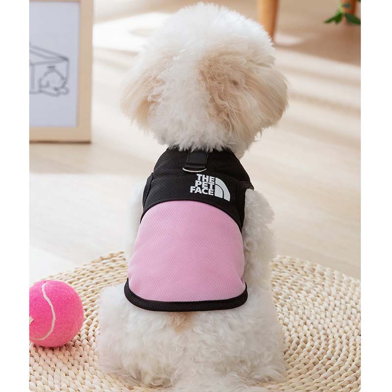 THEPETFACEメッシュタンクトップ犬服犬服犬の服ケーブル切り替え涼しい着せやすいおしゃれかわいい小型犬中型犬洋服汚れ防止メッシュ通気