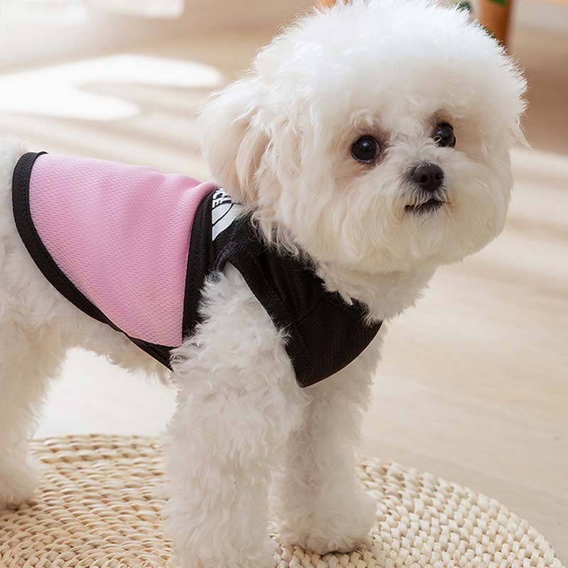 THEPETFACEメッシュタンクトップ犬服犬服犬の服ケーブル切り替え涼しい着せやすいおしゃれかわいい小型犬中型犬洋服汚れ防止メッシュ通気