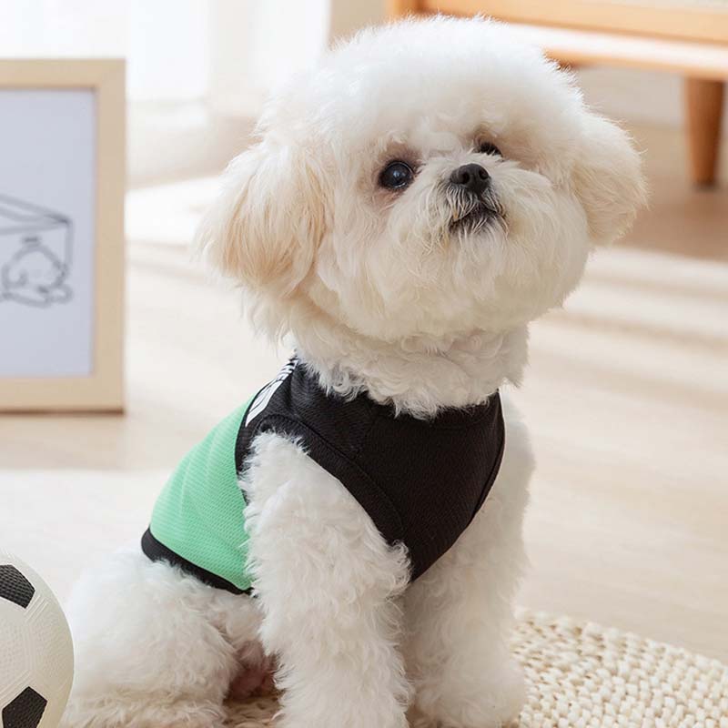 THEPETFACEメッシュタンクトップ犬服犬服犬の服ケーブル切り替え涼しい着せやすいおしゃれかわいい小型犬中型犬洋服汚れ防止メッシュ通気