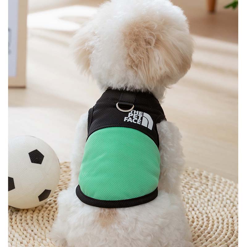 THEPETFACEメッシュタンクトップ犬服犬服犬の服ケーブル切り替え涼しい着せやすいおしゃれかわいい小型犬中型犬洋服汚れ防止メッシュ通気