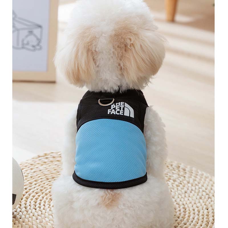 THEPETFACEメッシュタンクトップ犬服犬服犬の服ケーブル切り替え涼しい着せやすいおしゃれかわいい小型犬中型犬洋服汚れ防止メッシュ通気