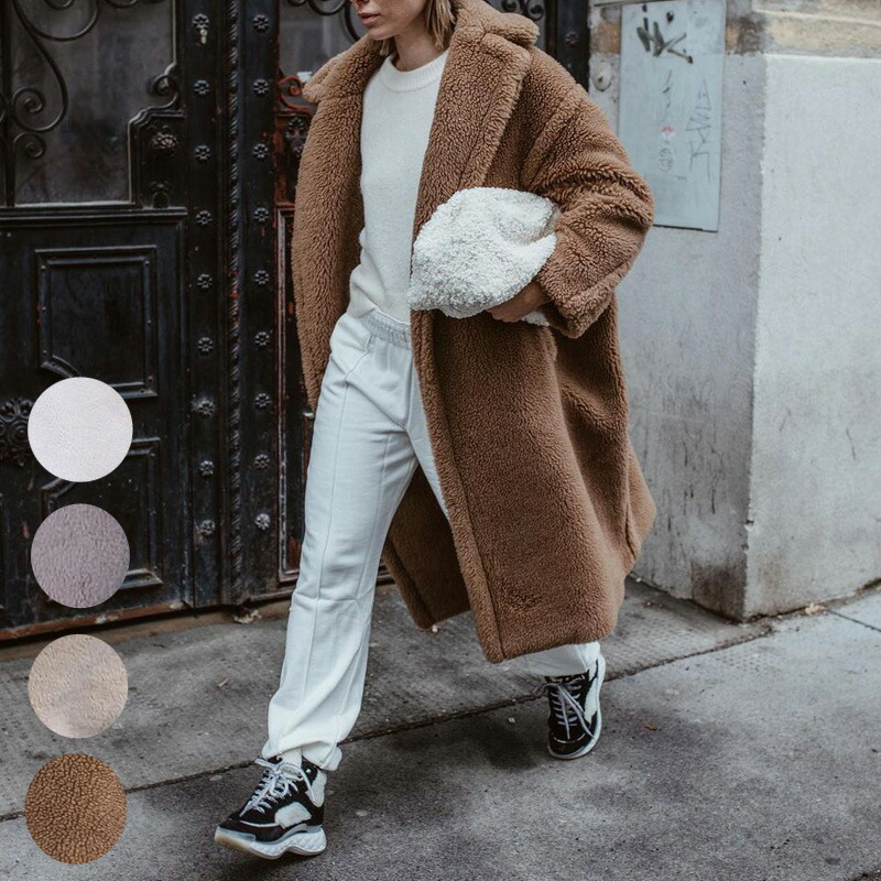 楽天市場】ロング丈 レディース 冬 防寒 ボア アウター 厚手 中綿