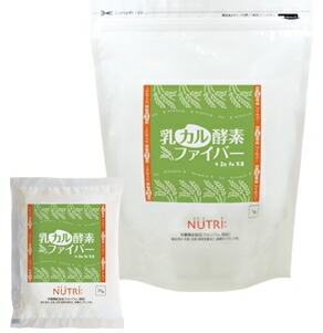 【送料・手数料無料】ニュートリー株式会社 『乳カル酵素ファイバー（+Zn Fe V.B）1kg×10個セット』