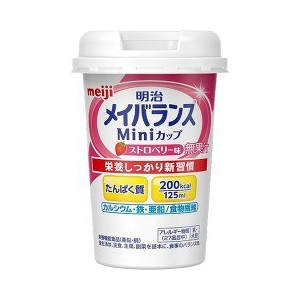 明治 メイバランスミニカップ　ストロベリー味×48本（4ケース）