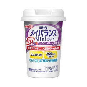 明治 メイバランスＡＲＧ　ミニカップ　ミックスベリー味×48本（4ケース）