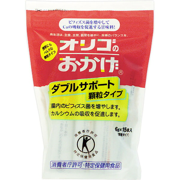 塩水精糖 オリゴのおかげダブルサポート　顆粒6g×15本入り×12個セット【RCP】