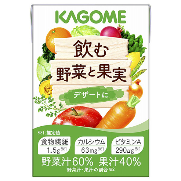 KAGOME毎日飲む野菜と果実 楽天市場】KAGOME カゴメ 飲む野菜と果実 デザートに 100ml : ビー