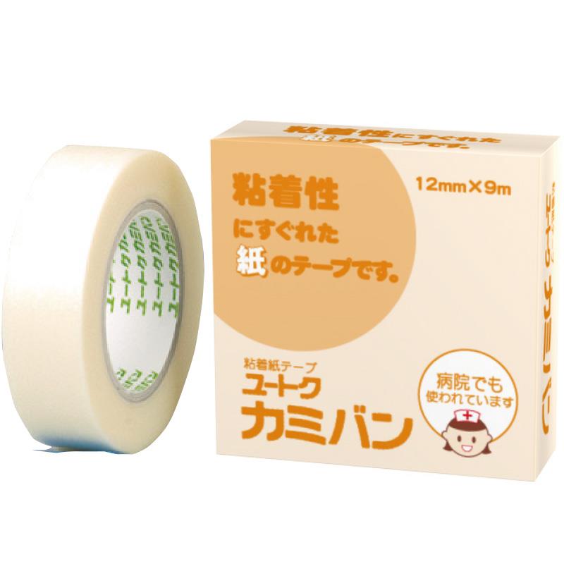 【百貨店SALE 3％OFF引き換え証 6/11 01:59迄】【☆】【貨物輸送無料】【お任せおまけ付き添い人♪】祐徳医薬品 ねばり着く紙テープユートク カミバン12mm×9mm×100個書き割り【△】