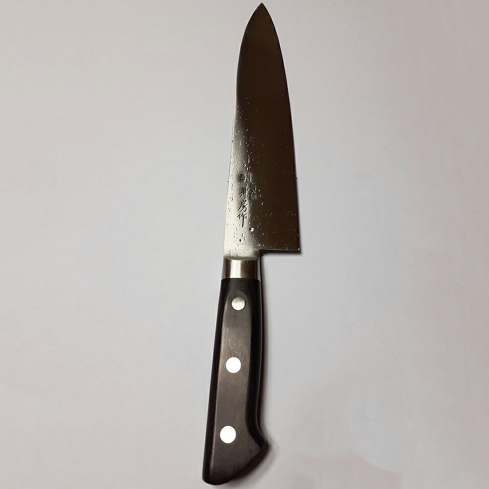 【メーカー直送品(代引き不可)・送料無料】 仁村金物店 　登録商標　日本鋼　兼房作　牛刀　包丁（ハガネ付き）万能［両刃240mm］1本【箱付】＜手作り＞＜金物の産地兵庫県小野市からお届けします＞【名入れ無料サービス対象商品(要4-5日)】