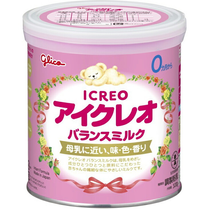 楽天市場】アイクレオ バランスミルク 小缶(320g×4缶)【アイクレオ