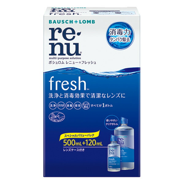 ボシュロム ジャパン株式会社 レニュー フレッシュ 500mL 120mL 驚きの価格