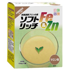 【ポイント13倍相当】キッセイ薬品工業株式会社 ソフトリッチFe＆Zn　マロン味　100g×5袋×8個 【商品到着までに5日前後かかる場合がございます・この商品は御注文後のキャンセルができません】【RCP】
