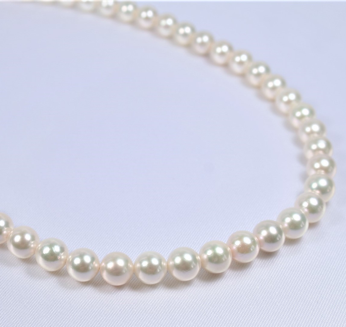 【楽天市場】日本産あこや真珠ネックレス(6.5-7ミリ) （あこや真珠ネックレス、パールネックレス、真珠ネックレス、和珠ネックレス、アコヤ