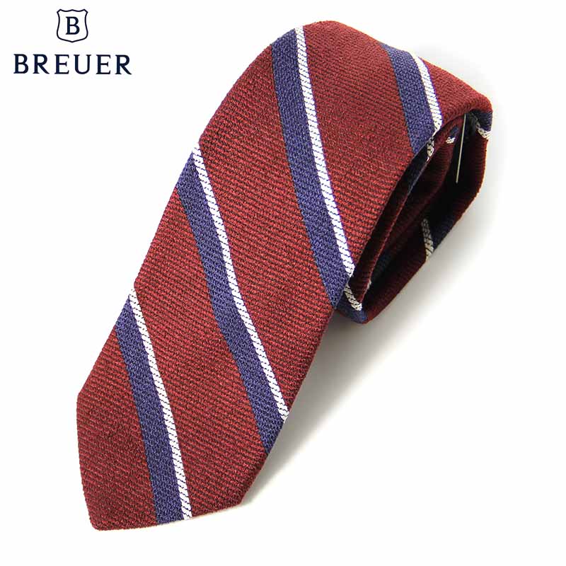楽天市場】〈BREUER ブリューワー〉ネクタイ チェック ブルー オレンジ
