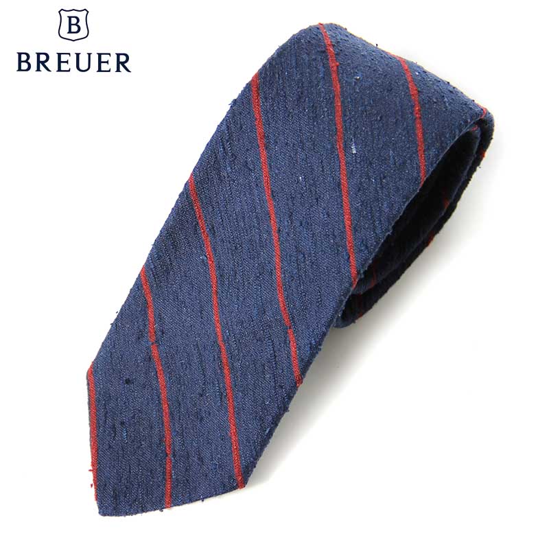 楽天市場】〈BREUER ブリューワー〉ネクタイ チェック ブルー オレンジ