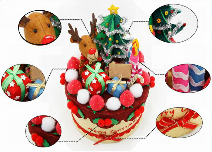 爆売り 送料無料 手芸セット 素材セット 手作り ハンドクラフト ハンドメイド かわいい 裁縫 手縫い 可愛い 手芸 手芸キット 小物入れ 手作り小物入れ 小物収納 フェルト インテリア雑貨 雑貨 趣味 ホビー 玄関 ケーキ風 クリスマス クリスマスケーキ風 プ Washandlearn Us