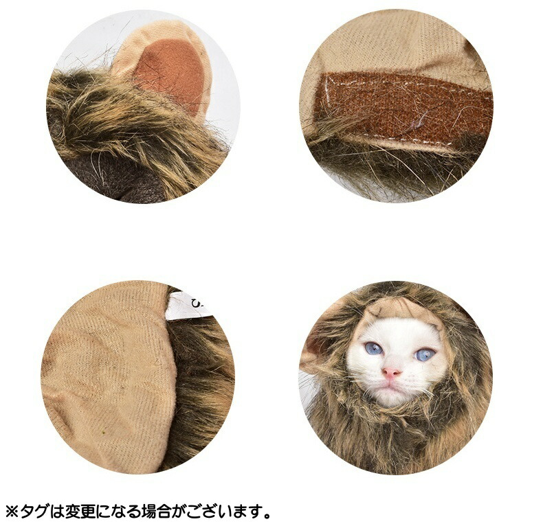 市場 送料無料 ぼうし ライオン かぶり物 マジックテープ 可愛い コスチューム たてがみ 猫 コスプレ 犬 ペット用帽子 仮装 おもしろ