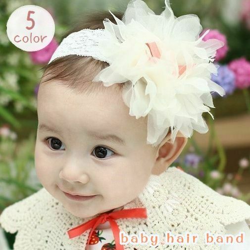 ヘアアクセサリー ヘッドドレス カチューシャ ベビー 赤ちゃん キッズ 女の子 子ども 子供 髪飾り レース お花 フラワー ナチュラル ホワイト ピ Dyjpbayhmy ベビー服 シューズ Studiocosmetica Com