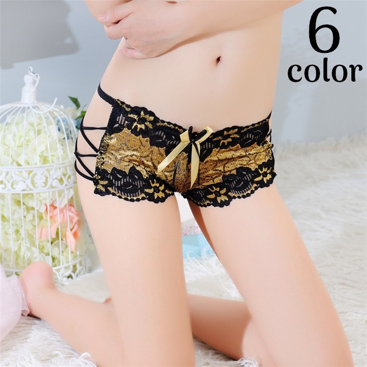 送料無料 ボックスショーツ セクシーショーツ ボクサーパンツ ローライズ パンティー レディース サイドレースアップ ローウエスト ボーイレッグ ボーイレングス インナー 女性下着 ランジェリー レース リボン SEXY おしゃれ ゴージャス エレガン