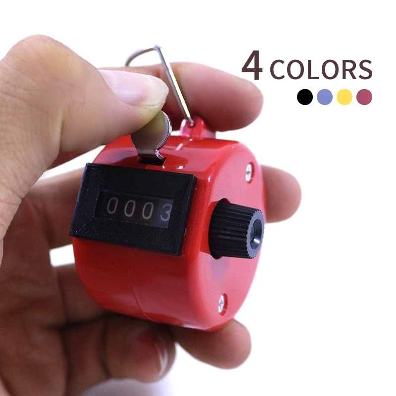 格安新品 小型 デジタルカウンター 指用 数取り器 ゴルフカウンター 計数器 ピンク