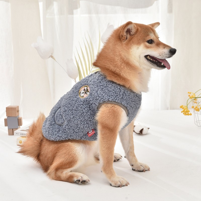 有名ブランド 送料無料 ペットウェア ベスト 犬用 猫用 ペット用 犬服 袖なし ノースリーブ 背中開き 後ろ開き ボア もこもこ ワッペン おしゃれ 無地 可愛い 防寒 あったか スナップボタン お散歩 Washandlearn Us