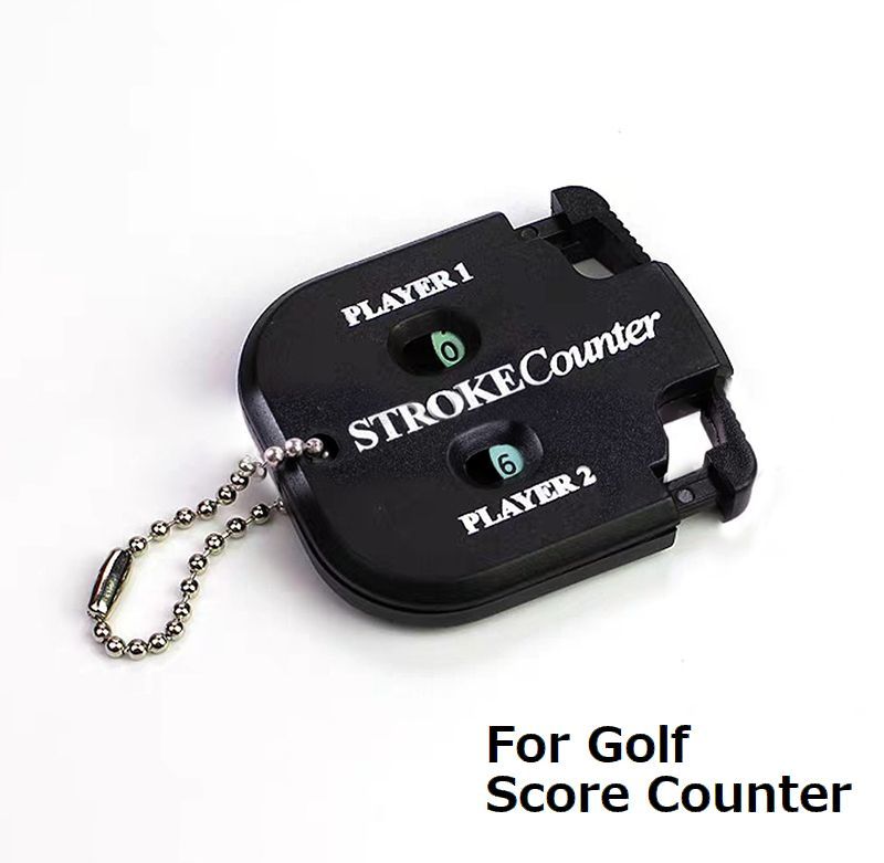ゴルフ スコアカウンター ブラック コンパクト ゴルフ用品　黒　小さい079