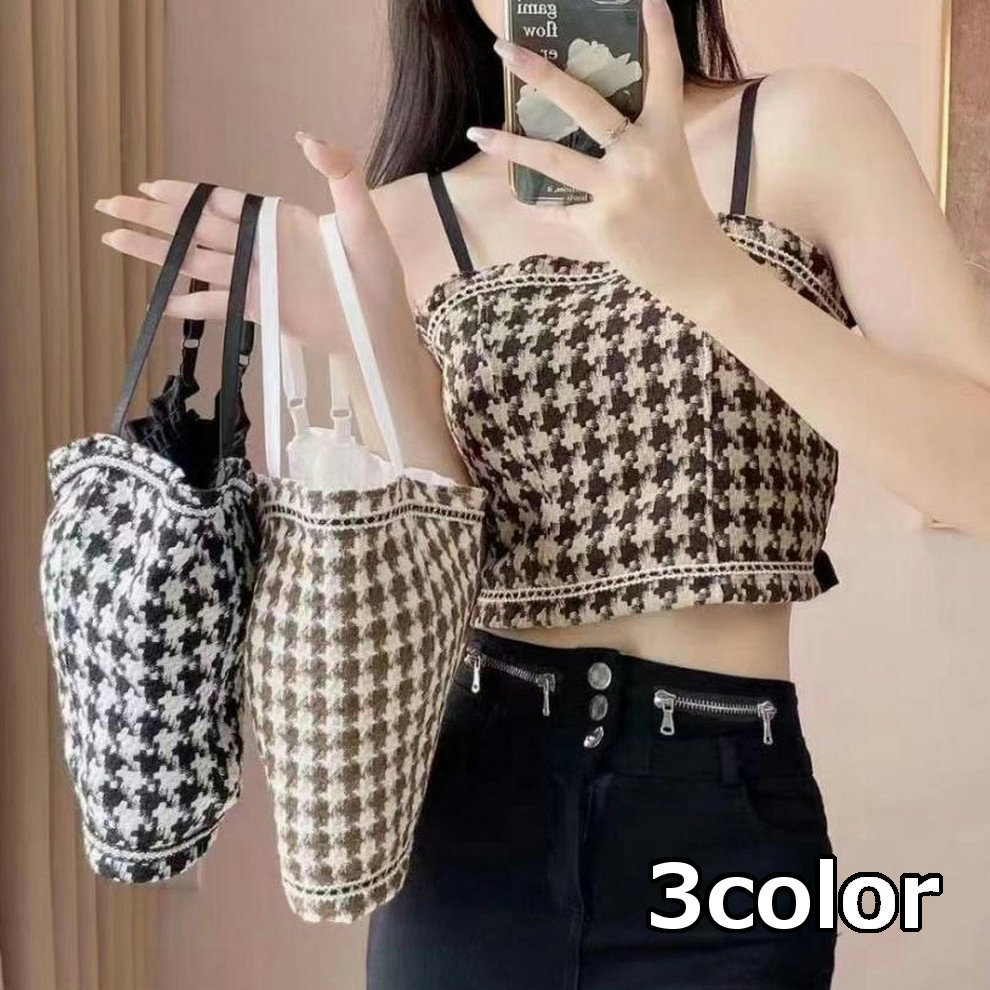 楽天市場】送料無料 キャミソール パッド付き ブラトップ レディース