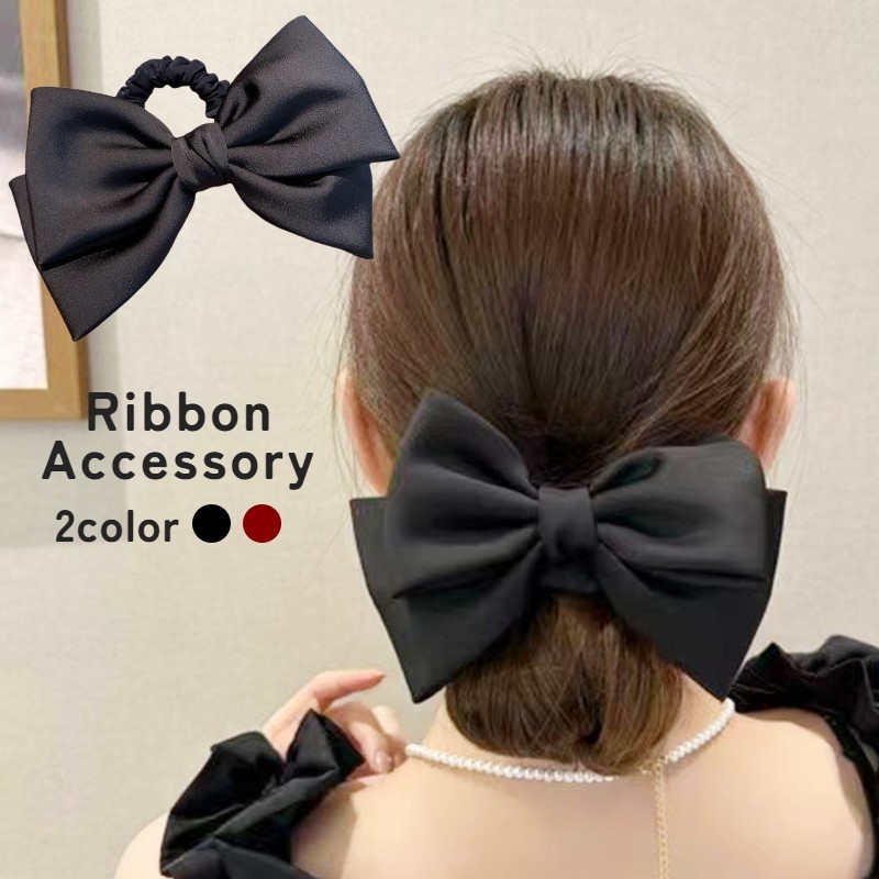 楽天市場】送料無料 シュシュ リボン 大きめ 大きい ビッグ ヘアゴム