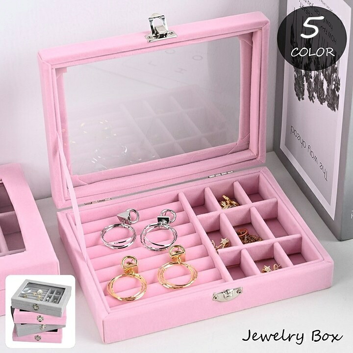 楽天市場】送料無料 ジュエリーボックス アクセサリーボックス
