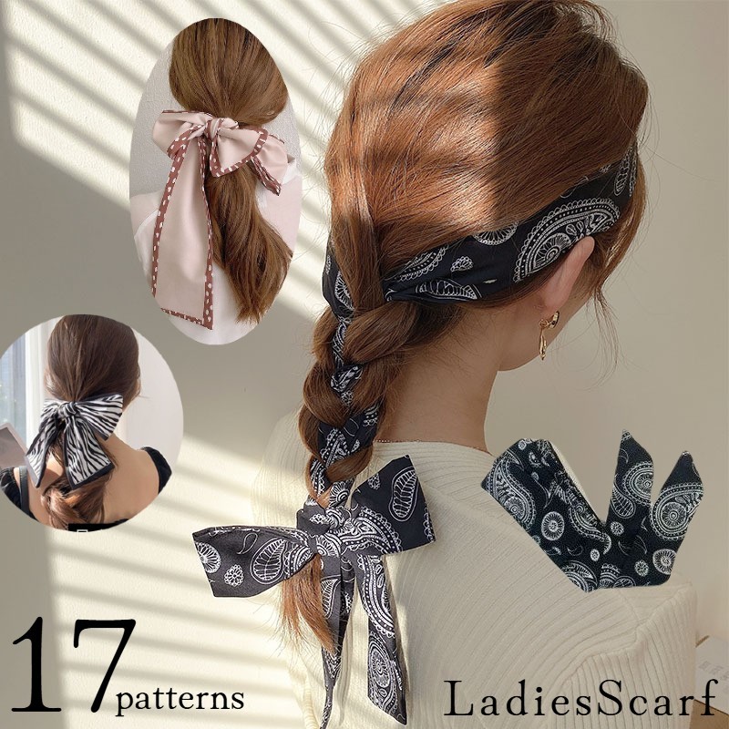 楽天市場】送料無料 スカーフ ナロースカーフ 細スカーフ ロング 総柄