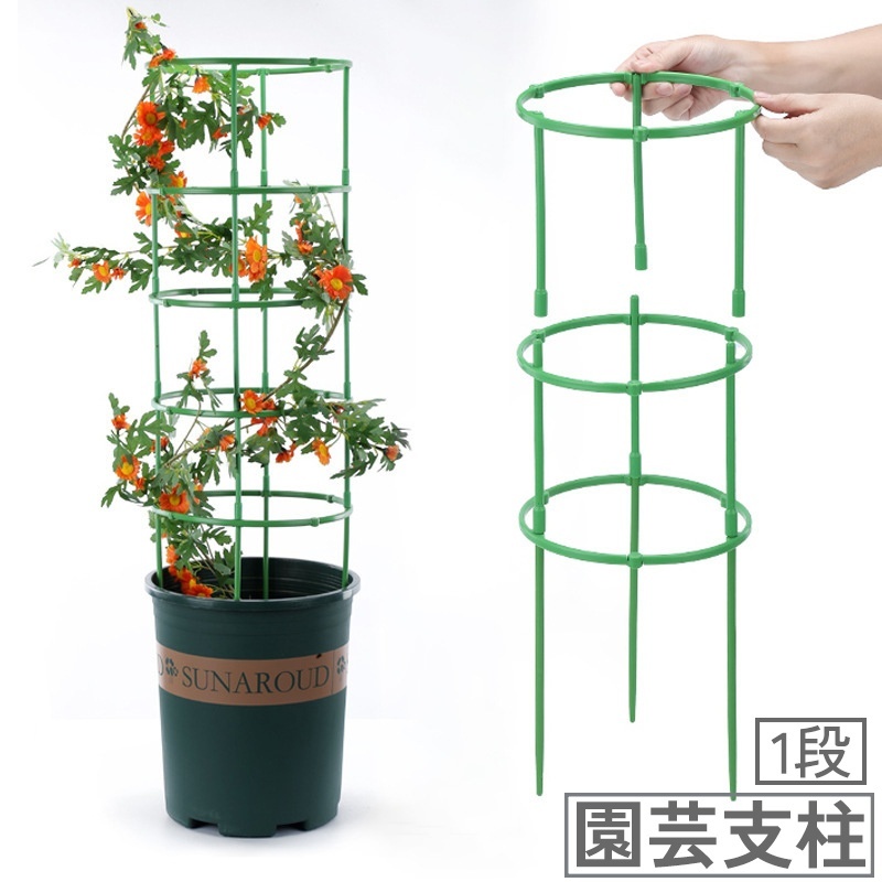 楽天市場】送料無料 園芸支柱 植木鉢用 リング形 円形 1段 1層