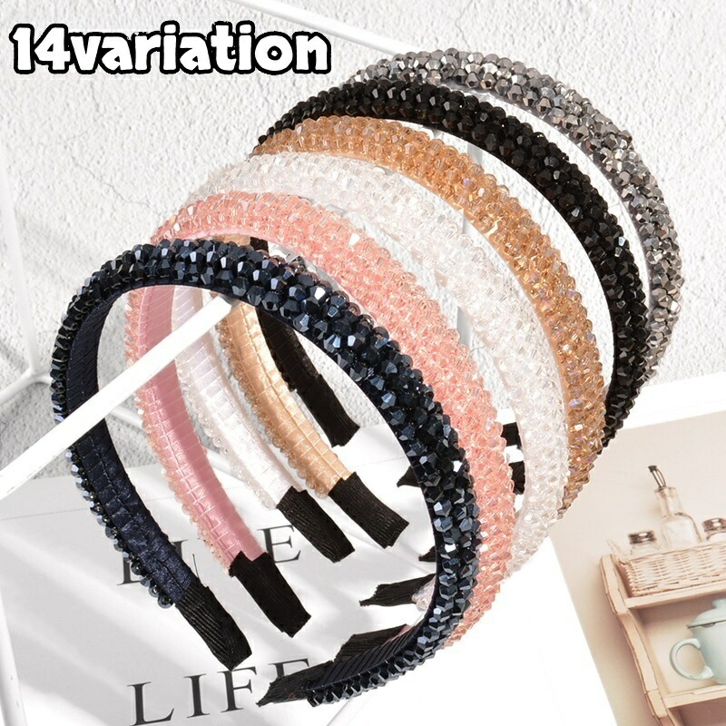 楽天市場】【残り2p】カチューシャ キラキラ 18粒