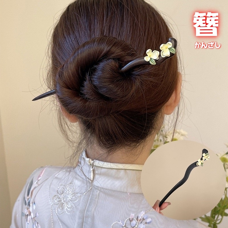 【楽天市場】送料無料 かんざし 簪 一本挿し ヘアアクセサリー レディース 女性 婦人 髪飾り 髪留め ヘアスティック ヘアピン フラワー ...