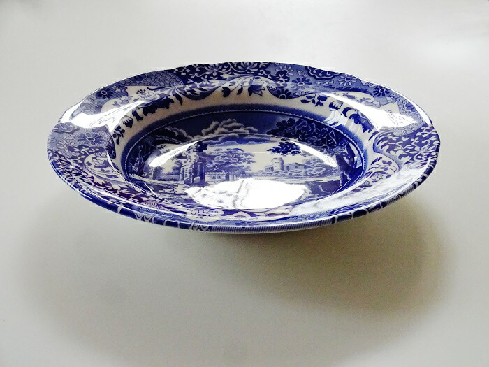 【美品】スポード　ブルーイタリアン　スーププレート ボウル（中） 5点セット 美品】スポード ブルーイタリアン スーププレート ボウル（中